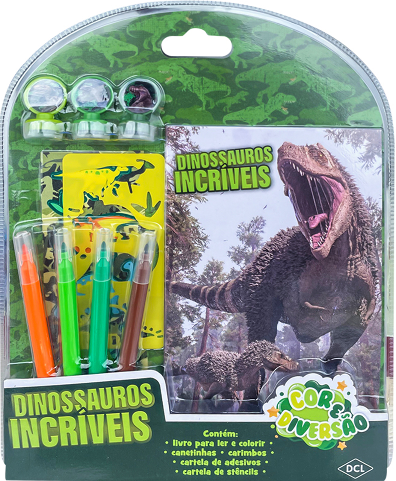Livro Hora da Diversão - Dinossauros - Editora DCL - Kits e Gifts